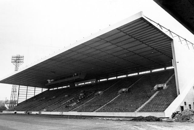 Sheffield United's new South Stand at Bramall Lane, pictured in 1975