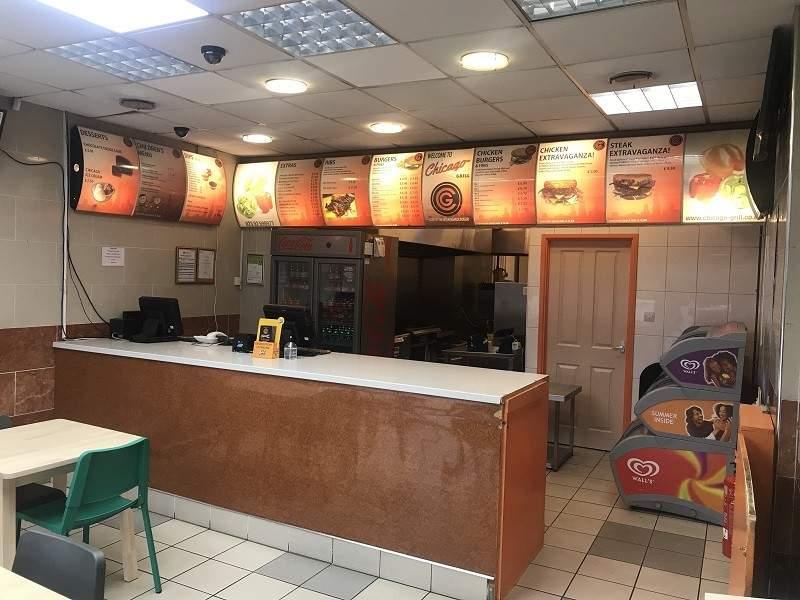 This is what Chicago Grill looks like inside. Currently it offers takeaway along with a thriving delivery service which includes, Burgers, chicken burgers, spare ribs, spicy wing meals, kids meals, milkshakes & deserts