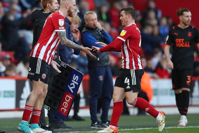 Sheffield United's Oli McBurnie and John Fleck (right) both featured in the documentary about Scotland: Simon Bellis/ Sportimage