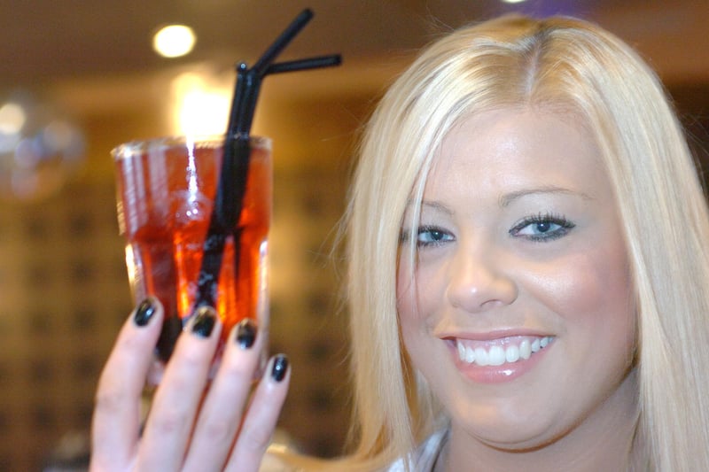Janine Platt from Brogan's was pictured with a Skittles cocktail in 2009. Remember it?