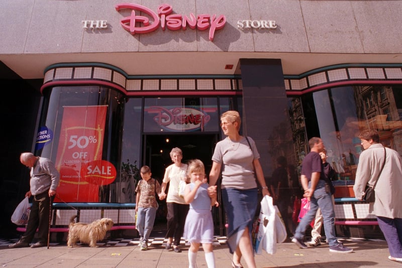 The Disney Store at Meadowhall closed in August 2021 after nearly 30 years at Meadowhall. The toy store popular with families and film fanatics had been a fixture since 1992, only two years after the megamall opened.
At the time Disney was closing dozens of stores saying it wanted to focus on e-commerce.
