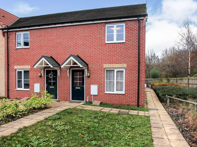 This attractive two bedroom home is available for a 75 per cent share under the shared ownership scheme, with no chain. Perfect for first-time buyers, it includes a lounge, kitchen diner, two double bedrooms, family bathroom and an enclosed rear garden. Price: £121,875