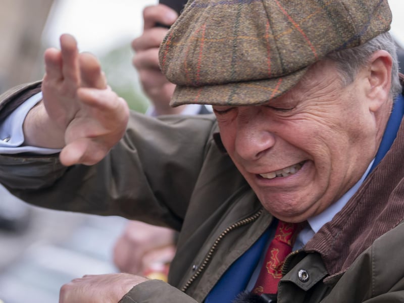 Reform UK leader Nigel Farage was offered extra security after a cup was thrown as he was driven through Barnsley, South Yorkshire, on his campaign bus. A 28-year-old man was charged with threatening behaviour. It followed an earlier incident when a milkshake was thrown at him in Clacton, Essex. 