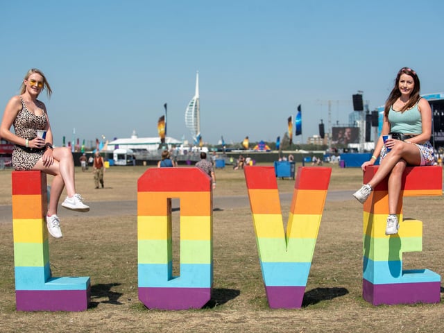 Cousins Charlotte Middleham from Kent and Rebecca Richardson from Bournemouth found the love. Picture: (250819-001)