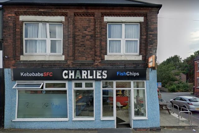 Charlies Chippy have been awarded a strong eleventh place finish according to our readers. You will find them at, 4 Lowgates, Staveley, Chesterfield S43 3TR.