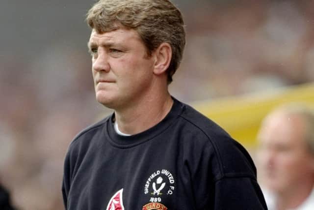 Steve Bruce in his days as Sheffield United's manager: Mike Hewitt /Allsport