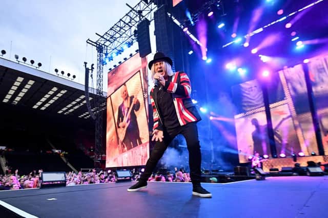 Ageless? Joe Elliott strutting his stuff Pic Getty