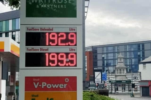Fuel prices across Sheffield vary