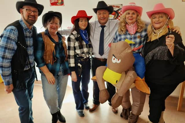 Cotleigh staff got into the cowboy spirit for their 30th anniversary party
