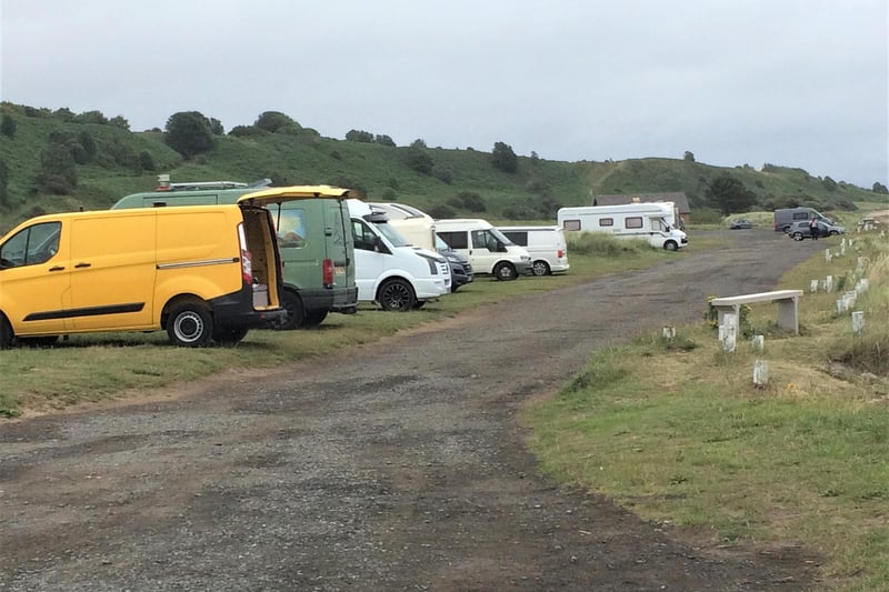 Communities along the Northumberland coast, such as here at Alnmouth, and in the national park saw a big increase in campervan visitors.