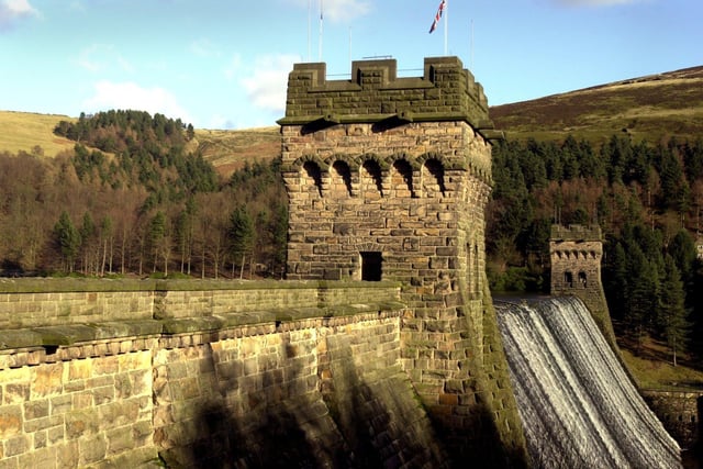 Derwent Dam, near Sheffield, in North Derbyshire, was famous as the dam where the Dambusters of 617 Squadron trained ahead of their famous RAF raid in 1943