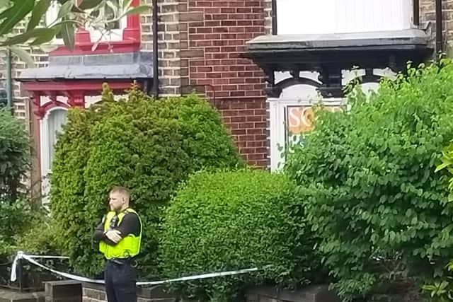 A murder probe was launched yesterday following the discovery of a body in a house Crofton Avenue, Hillsborough, Sheffield