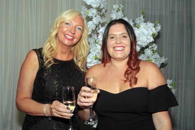 Selston Sarnies, The Old Post Office, Alfreton Road, Selston. Pictured are Emma Olden and Kelly Ball, of Selston Sarnies, at the 2021 Chad Business Excellence Awards, where they won the retail hero award.