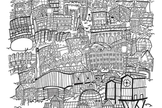 Fancy colouring in a picture of Sheffield?