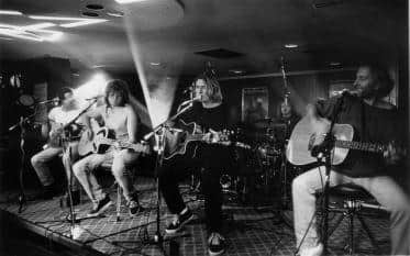 Def Leppard perform in honour of Olga Marshall at the Wapentake in 1995