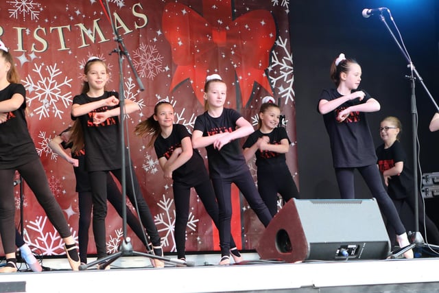 The Donna Pressley Dance Academy were among a host of local groups entertaining on the stage.