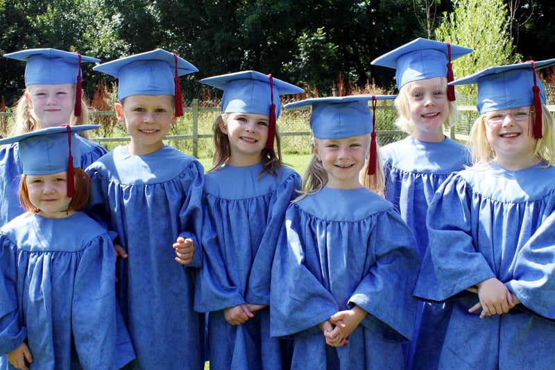 Pupils at Treetops Nursery in Matlock pictured before their end of term ceremony.