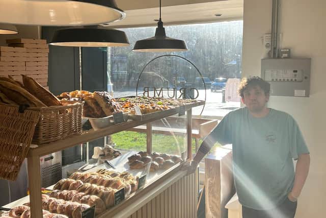 Baker, Imre, inside his new bakery, Crumb in Sheffield.