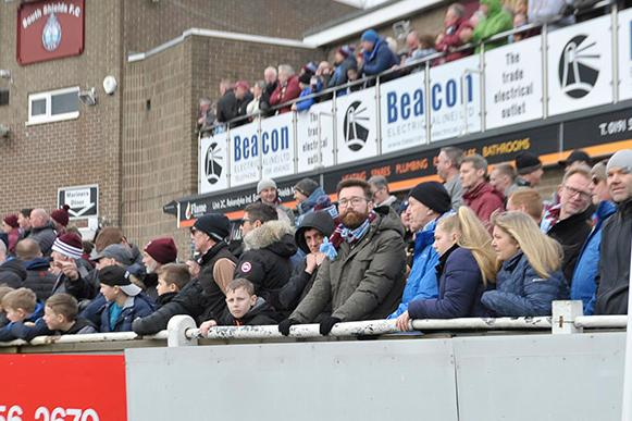 South Shields FC were backed by a huge crowd for the game.