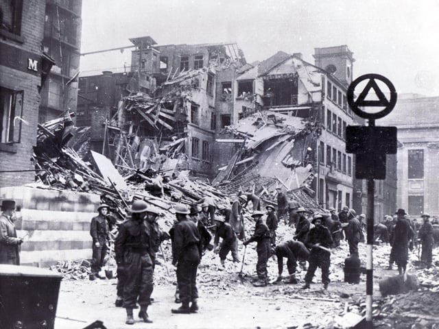 Sheffield Blitz December 1940. Working at Walker and Hall's, Eyre Street