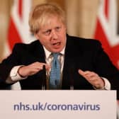 Boris Johnson at one of his daily press conferences held during the coronavirus crisis