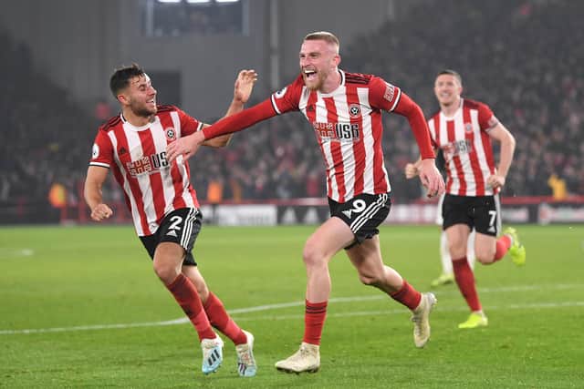 Striker Oli McBurnie returns for Sheffield United against Arsenal in today's FA Cup quarter final clash at Bramall Lane. (Photo by Michael Regan/Getty Images)