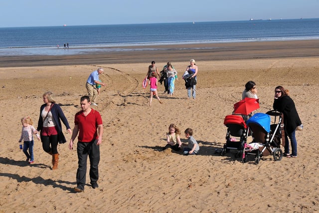 Were you pictured on the beach at Seaton Carew eight years ago?