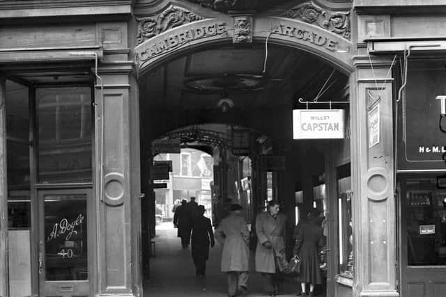 The Cambridge Arcade, Sheffield - home of the notorious El Mambo coffee bar