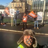 British Gas workers in South Yorkshire have gone out on strike today. Picture: GMB