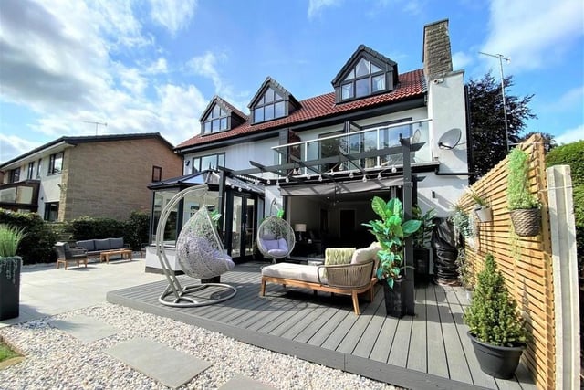 This modern five-bedroom property has undergone a recent refurbishment. The house benefits from outdoor living space with decking and a garden bar room for you to enjoy a log burning fire all year round. The masters of the house are bound to love their bedroom, complete with an en-suite bath and shower room and a balcony to enjoy a romantic evening uner the setting summer sun.