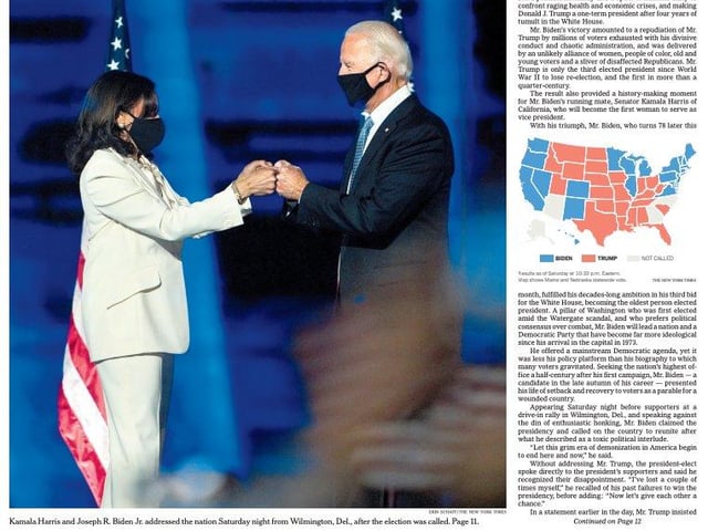 The reader can almost sense the relief in the New York Times newsroom