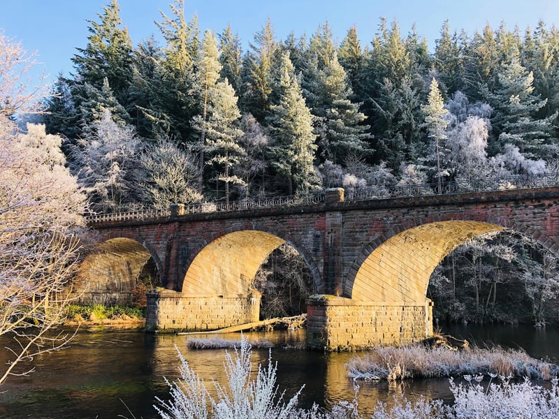 The lovely River Tweed runs past the castle.
