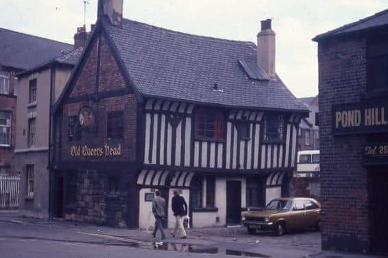 The Old Queen's Head in the early 1970s. A brewery is planning to refurbish, redecorate and repair Sheffield’s oldest pub, the Old Queen’s Head.