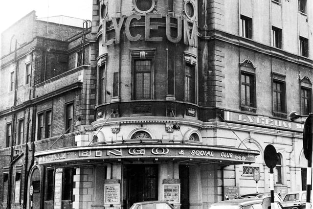Of course, the story was nearly so different. The Lyceum Theatre as a bingo hall and social club in 1960