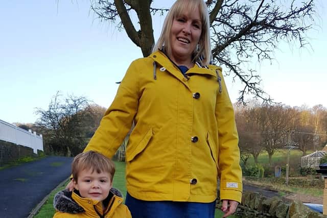 NHS nurse Judith and grandson Isaac playing in the park before the coronavirus crisis hit.