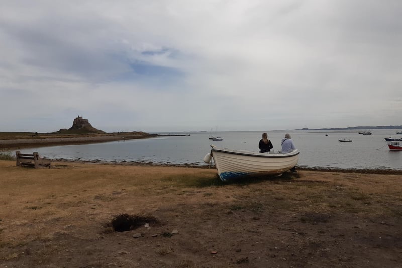 A tranquil scene on Holy Island.
