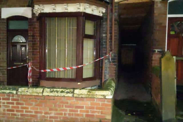 The property occupiers were said to have fled the scene after the leak was identified.