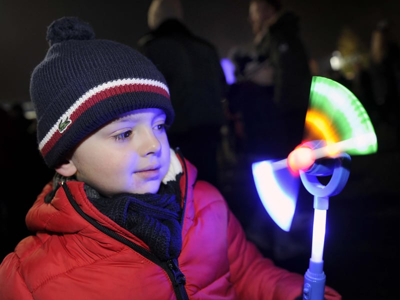 Jacob Lundy, aged four, at the After Dark Event at Don Valley Bowl, Sheffield in 2018