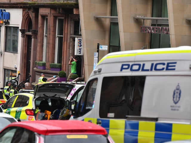 Residents were evacuated from Park Inn, where the fatal stabbing took place