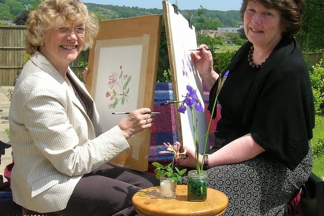 Lesley Badger of Bradwell and Jill Holcombe of Baslow have been made fellows of the Florilegium Society at Sheffield's Bortanical Gardens  in recognition of their skill in botanical illustration in 2006