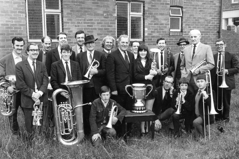 The Ryhope Colliey Band pictured in May 1971. Can you spot someone you know? Photo: Bill Hawkins.