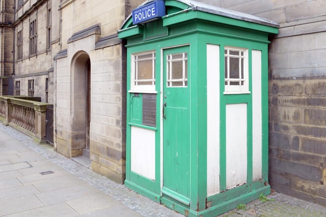 A well-known sight in the city centre - but how many people know this timber structure is Grade II-listed? It dates from 1928 and was one of a system of 120 police boxes in Sheffield instigated by Chief Constable Percy J Sillitoe.