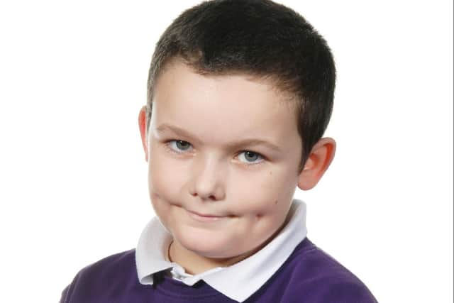 Liam Allen's school photo from just 24 hours before his seizure.
