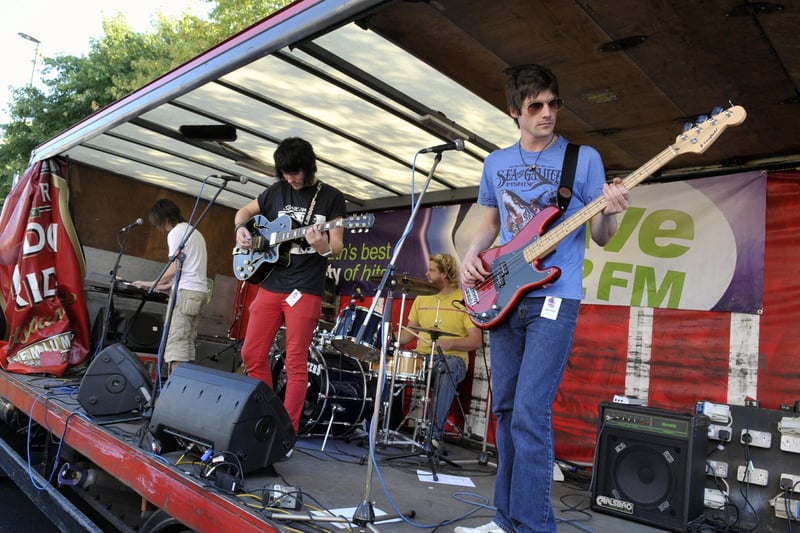 The B of the Bang, performing on the Fullers Wave 105 Stage in Albert Road in 2008. PICTURE: ALLAN HUTCHINGS (083941-764)