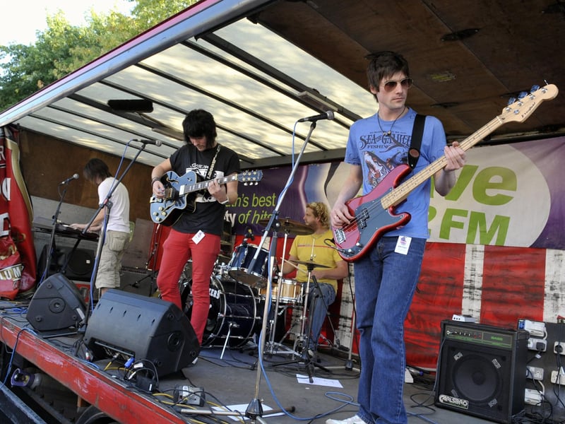 The B of the Bang, performing on the Fullers Wave 105 Stage in Albert Road in 2008. PICTURE: ALLAN HUTCHINGS (083941-764)