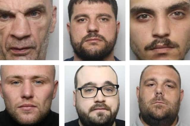 Pictured are some of the defendants recently jailed at crown court.