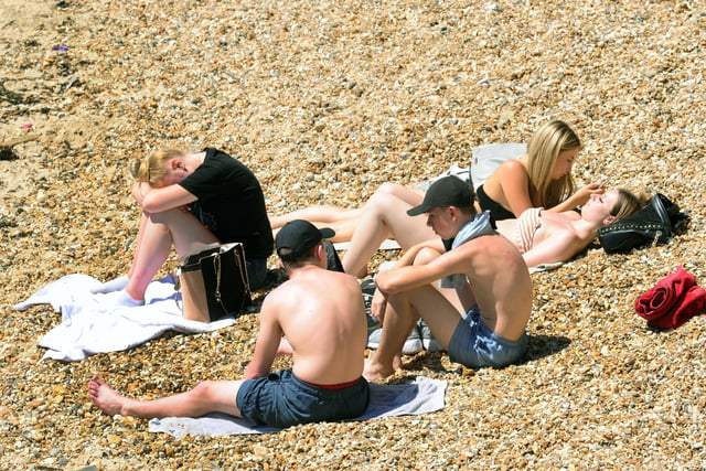 People flocked to the seafront on Thursday, May 21 - the hottest day of the year. Picture: Sarah Standing (210520-2429)