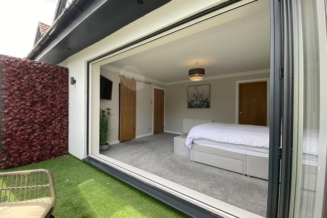 The master bedroom also has bi-folding doors leading out to a beautifully designed balcony, where you can spend your weekend mornings relaxing before heading downstairs for the rest of the day.