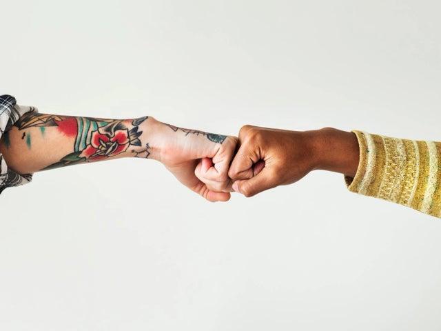 What people outwith Scotland think it means - To bump into something or fist-bump. What people in Scotland know it means - To steal.