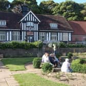 The Rose Garden Cafe at Graves Park, Sheffield, after its closure in July 2022 over fears that structural problems were a danger to public safety. Picture: LDRS